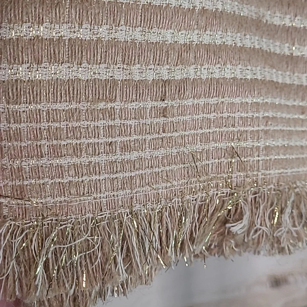 New with tags! Nicole Miller set of 4 gold glitter jute kitchen table placements
